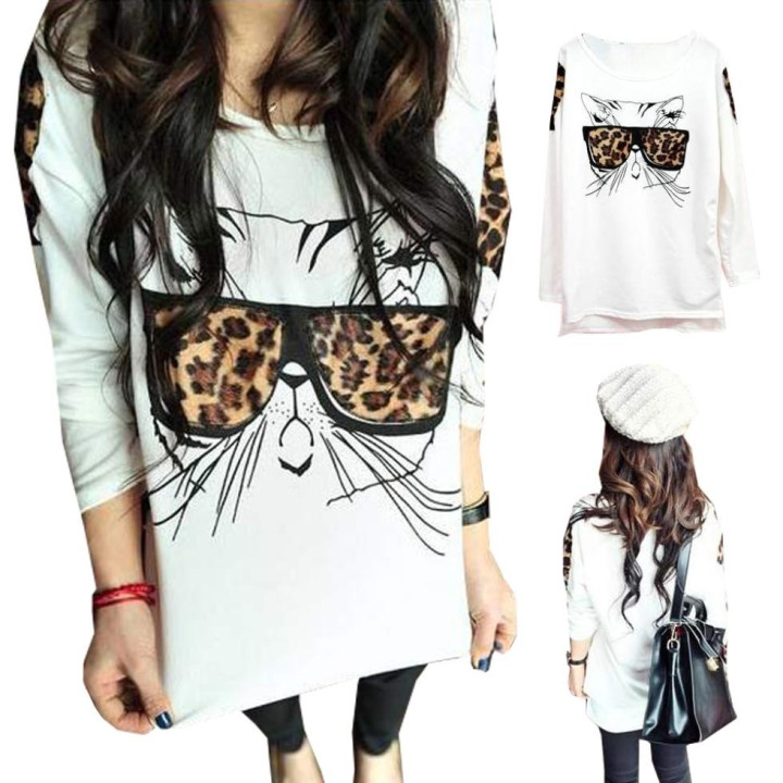 Tee-Shirt Lovely Cats Léopoard 