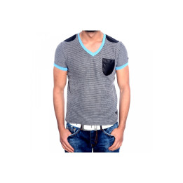 T-shirt homme à maille col V