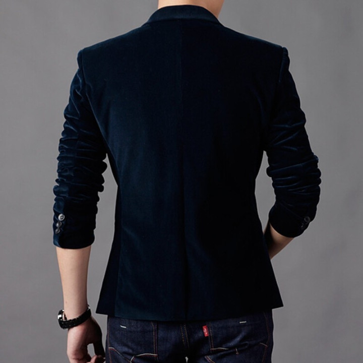 Blazer coréen style casual slim poche colorée