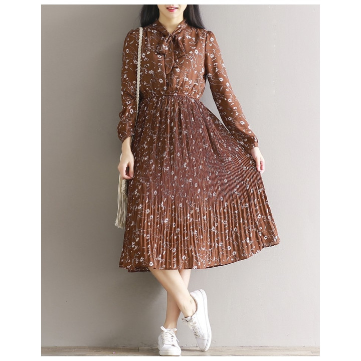 Robe japonaise marron style mori