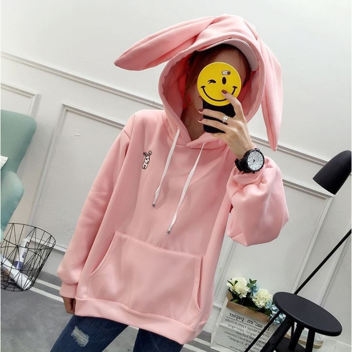 Sweat coréen capuche oreilles lapin