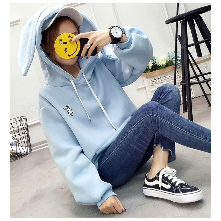 Sweat coréen capuche oreilles lapin