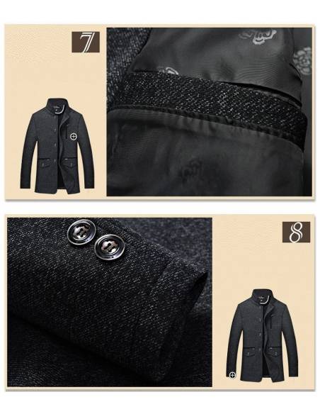 Veste hiver col mao