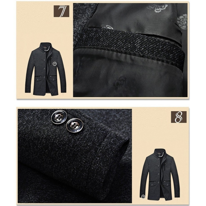 Veste hiver col mao
