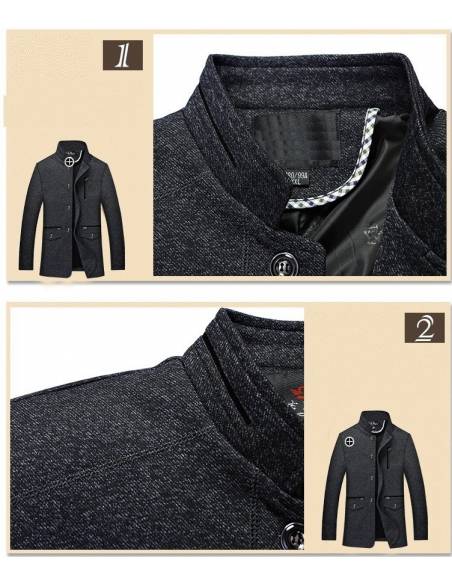 Veste hiver col mao