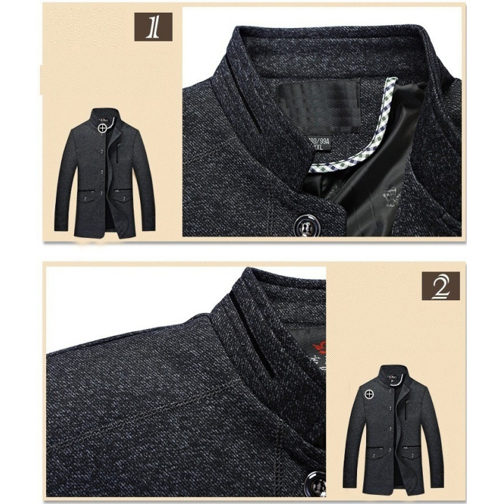 Veste hiver col mao