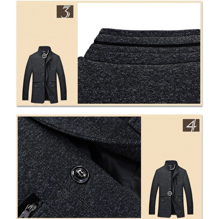 Veste hiver col mao