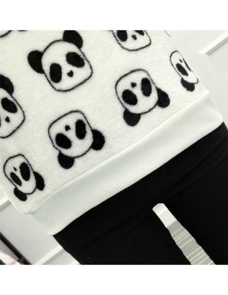 Pull japonais imprimé panda