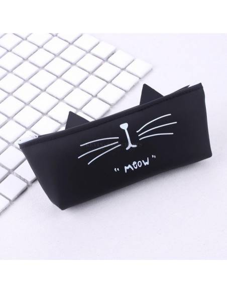 Trousse kawaii chat meow oreilles