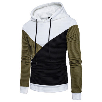 Sweat bicolore capuche
