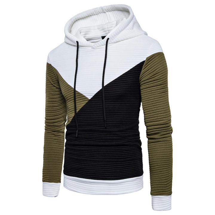 Sweat bicolore capuche