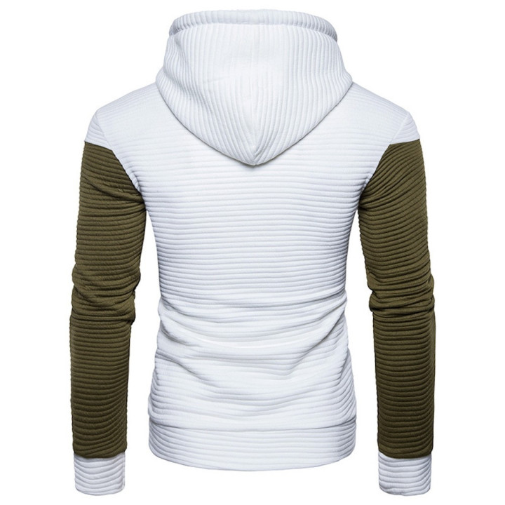 Sweat bicolore capuche