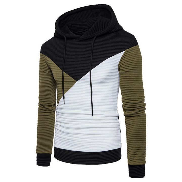 Sweat bicolore capuche