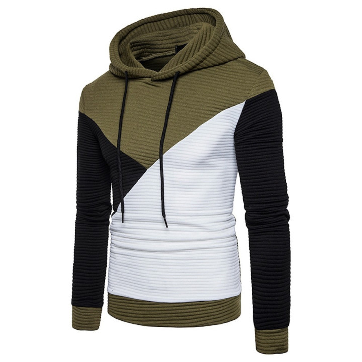 Sweat bicolore capuche