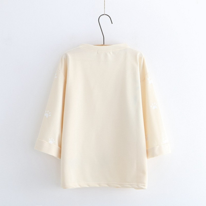T-shirt trois lacets chat