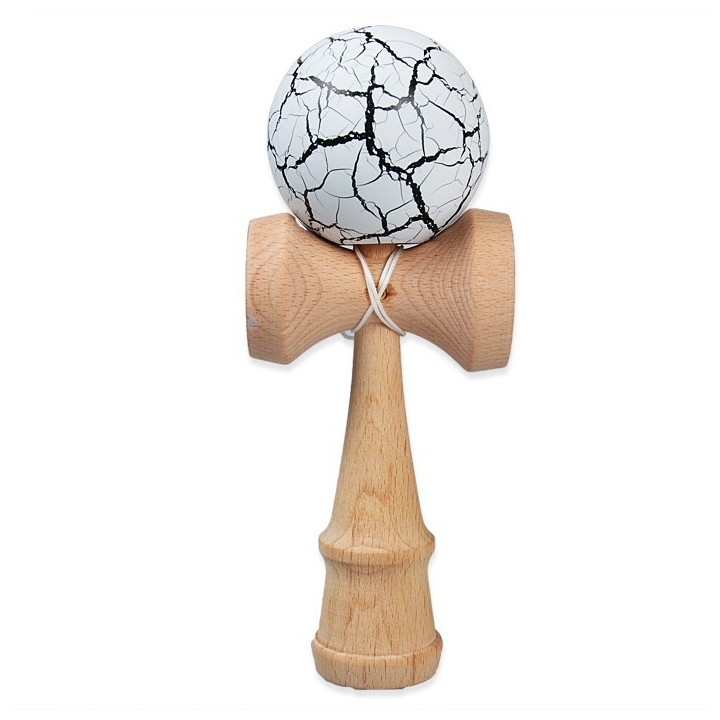 Jouet japonais coréen Kendama diametre 4 CM bois blanc