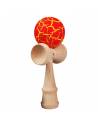 Jouet japonais coréen Kendama diametre 4 CM bois profil rouge