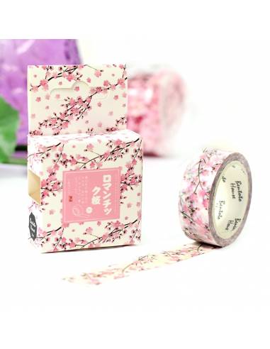 Papeterie japonaise coréenne - Rouleau Adhésif décoratif sakura