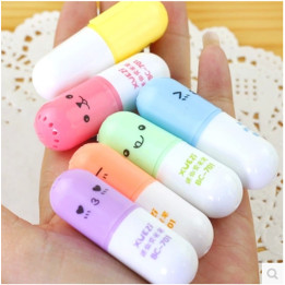Stylo japonais coréen kawaii - Surligneur Mini Pilule - vue vrac