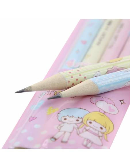 Papeterie japonaise - Crayon à papier kawaii frère et soeur - mines