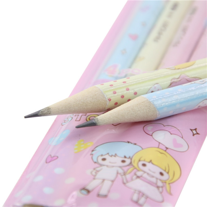 Papeterie japonaise - Crayon à papier kawaii frère et soeur - mines