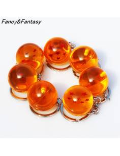 Manga japonais - Porte-clé Boule de Cristal Dragon Ball Super 1 à 7 étoiles - ensemble