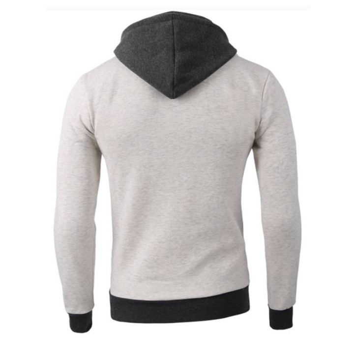 Sweat japonais Homme Deux couches zip blanc dos
