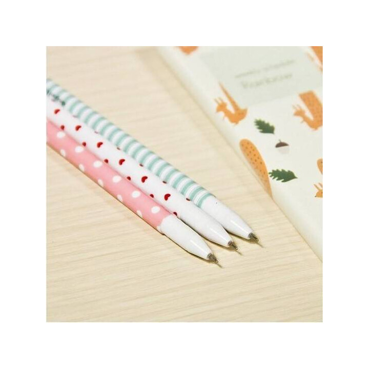 Stylo Kawaii écriture fine vue dessus