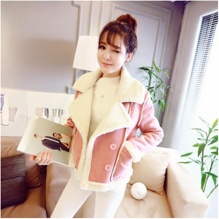 Veste courte automne rose
