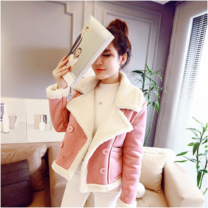 Veste courte automne rose