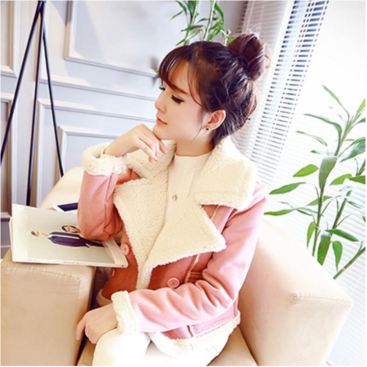 Veste courte automne rose
