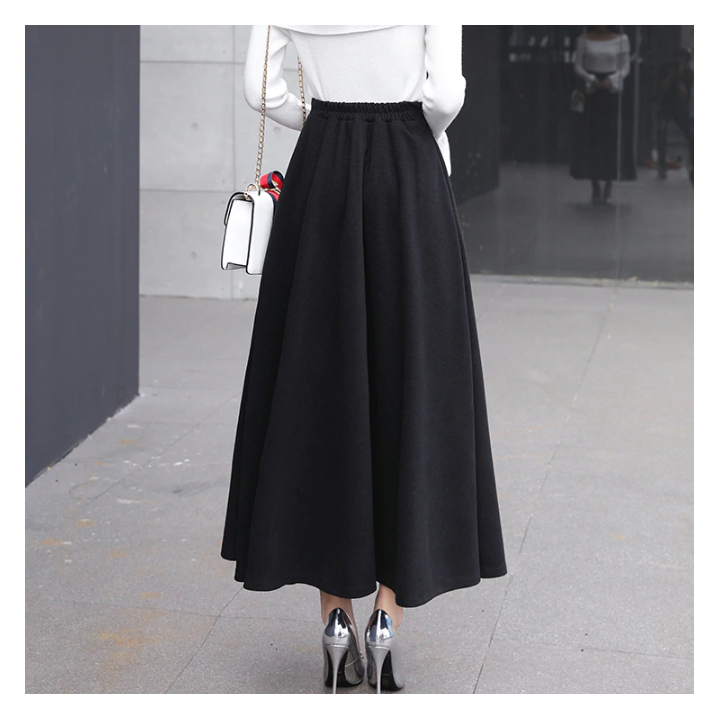 Jupe longue taille haute