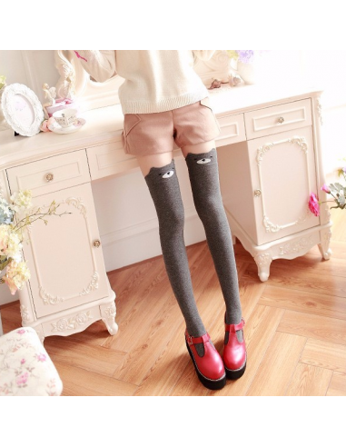 Chaussettes hautes Kawaii motifs animaux