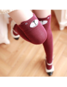 Chaussettes hautes Kawaii motifs animaux