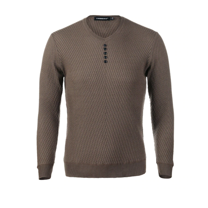 Pull à encolure boutonnée