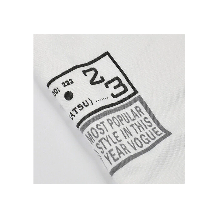 T-shirt imprimé noir et blanc