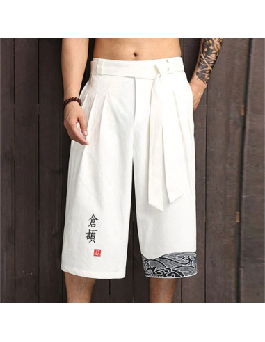 Pantalon large japonais