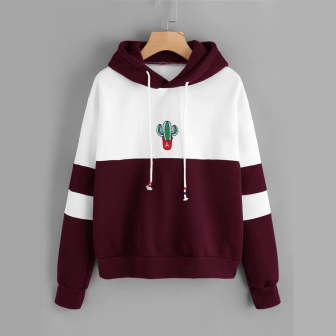 Sweat à capuche cactus