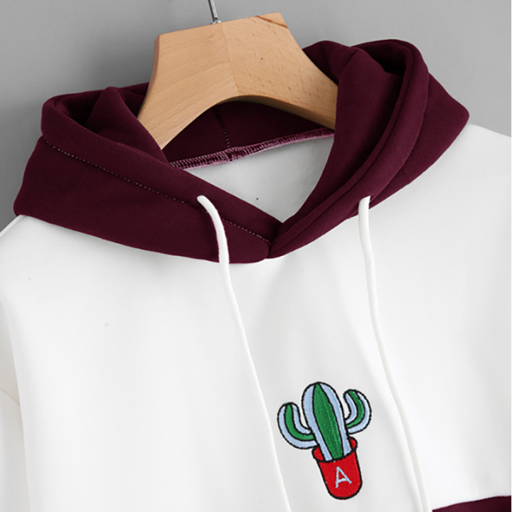 Sweat à capuche cactus
