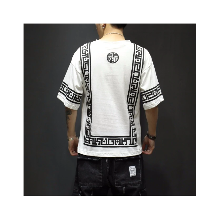 T-shirt Harajuku white & Black