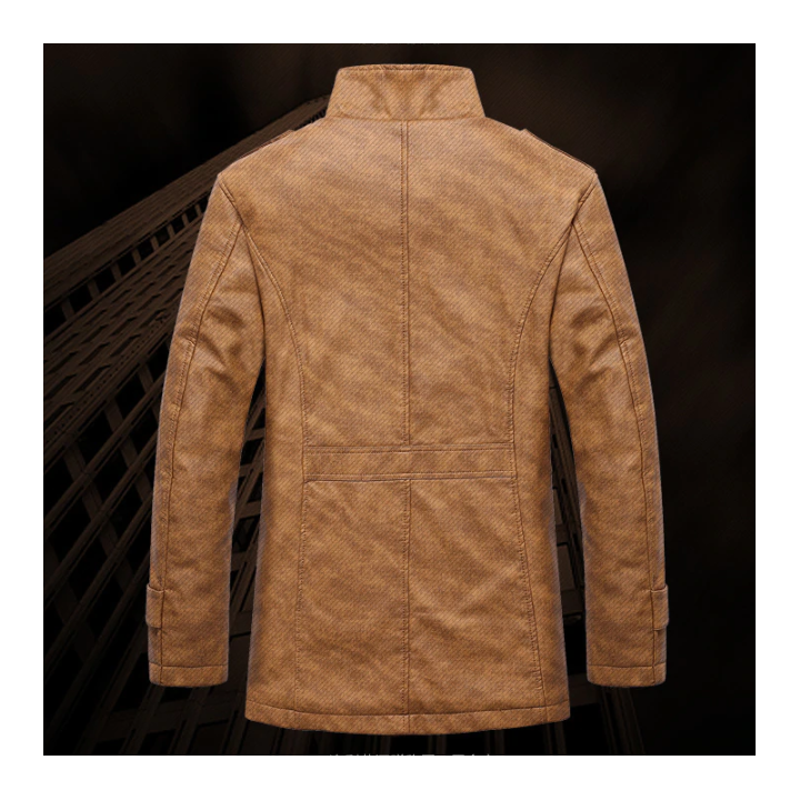 Veste en cuire pu intérieur polaire