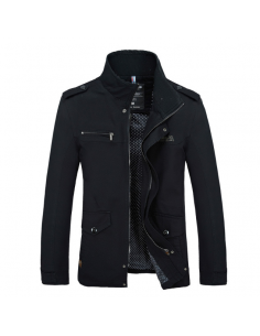Veste zippé à col montant