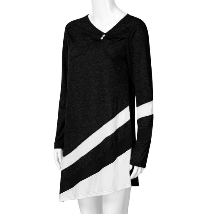 Pull boutonnée long asymétrique