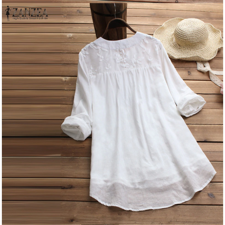 Top vintage avec broderie