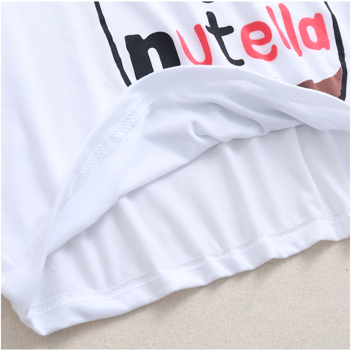Crop top imprimé Nutella