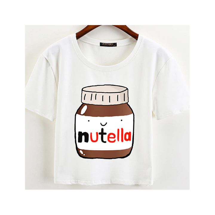 Crop top imprimé Nutella