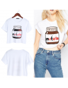 Crop top imprimé Nutella