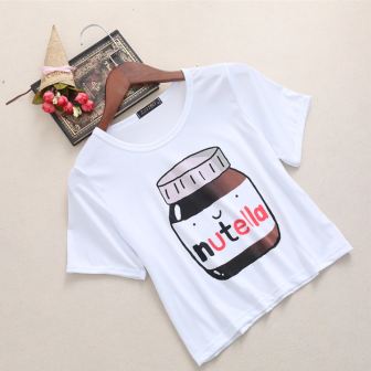 Crop top imprimé Nutella