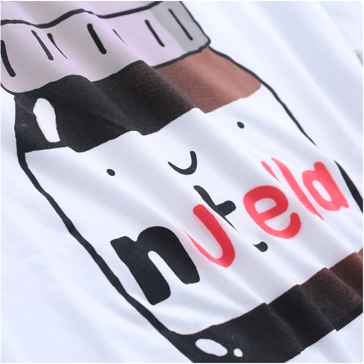 Crop top imprimé Nutella