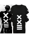 T-shirt HipHop noir symboles